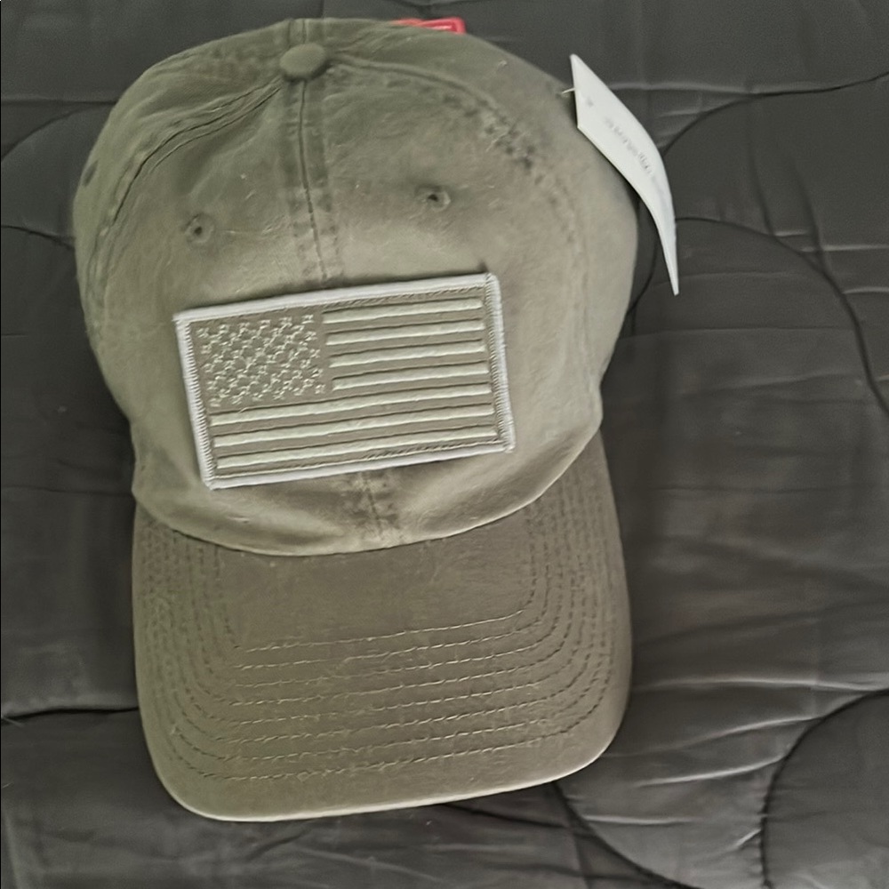 American Needle Olive Green Flag Hat